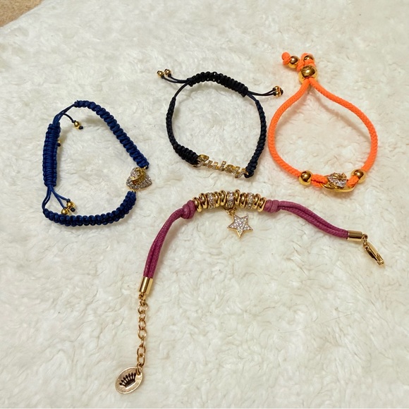 Juicy Couture Multicolor Bracelet Set of 4 with Heart and Star Charm - Picture 11 of 12